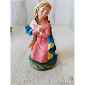 Vintage Italian Mary nativity Italy fontanini Village Xmas decor